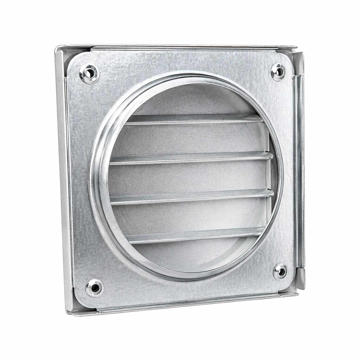 Slika Gravitaciona ventilaciona rešetka 200x200/160 mm pocinkovana HV lim